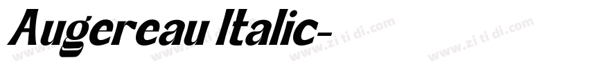 Augereau Italic字体转换